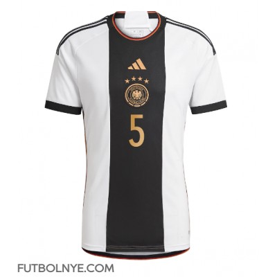 Camiseta Alemania Thilo Kehrer #5 Primera Equipación Mundial 2022 manga corta